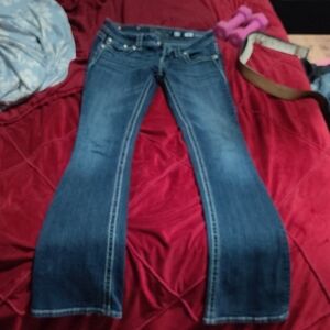 Miss Me Dark Blue Flare Jeans
